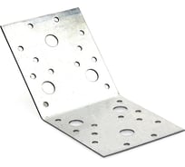 Перфорированная пластина Стройбат 135град., 105х105х90х2 мм, белый цинк, 1 шт. 192510