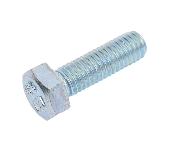 Болт Стройбат DIN 933, М5x16, белый цинк, 100 шт. 005541