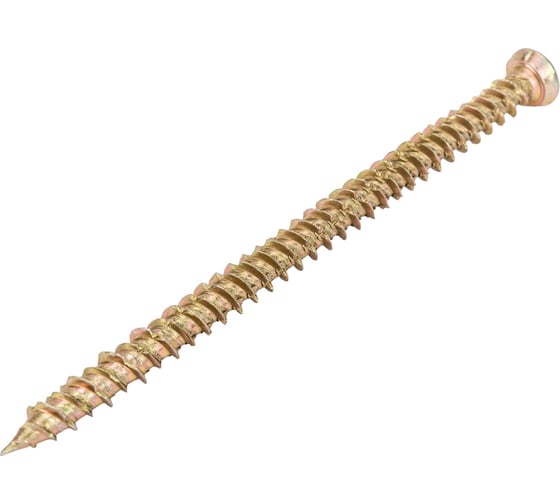 Шуруп по бетону Стройбат 7.5x112 мм, желтый цинк, 20 шт. 198460