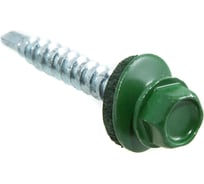Кровельные саморезы с буром Стройбат 4,8x50 зеленый 10 шт 352860