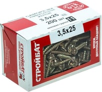 Универсальный саморез Стройбат 3,5x25 желтый оцинкованный 6400 шт 75921