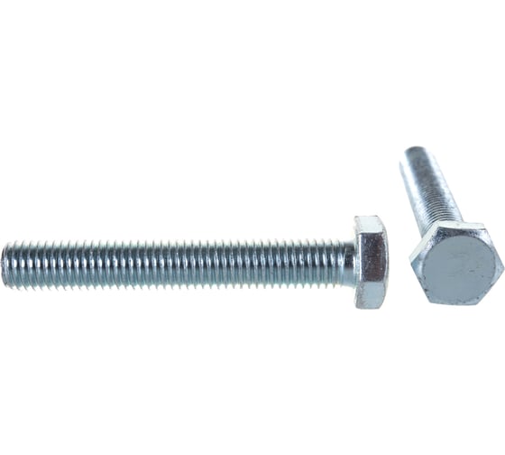 Болт Стройбат DIN 933 М12x80 белый цинк 2 шт 306300