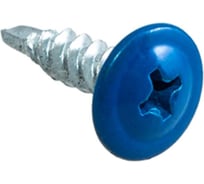 Саморезы для тонких пластин с буром Стройбат 4,2x16 синий/белый цинк 200 шт 226791