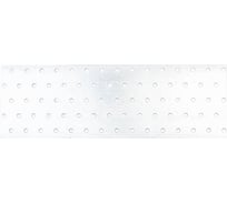 Перфорированная пластина ПС Стройбат 100х300х2,0 мм белый цинк 1 шт 267730