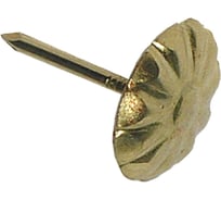 Гвозди декоративные Стройбат 10,5мм ромашка латунь 50 шт 072631