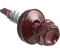 Кровельные саморезы с буром Стройбат 5,5x19 кирпич. красный 14 шт 353020