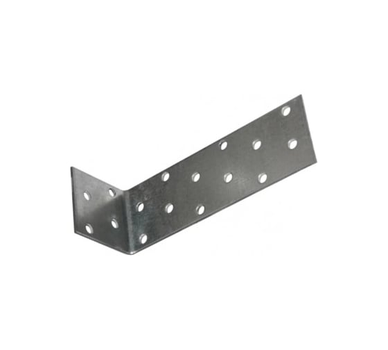 Перфорированная угловая пластина ЦКИ 40x80x40x2 мм, Ц, 3 шт. 49167 1