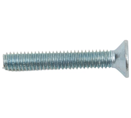Винт с потайной головкой Стройбат DIN 965 М4x25 белый цинк 150 шт 106231