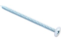 Саморезы для тонких пластин Стройбат 4,2x75 белый цинк 100 шт 075111