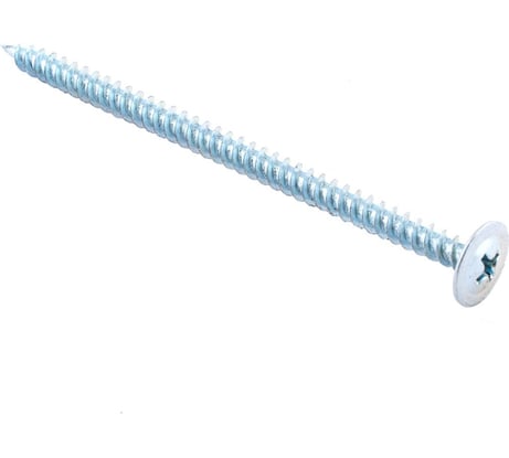 Саморезы для тонких пластин Стройбат 4,2x75 белый цинк 100 шт 075111