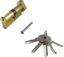 Цилиндр алюминиевый MARLOK ЦМВ 68 мм (50/LA02, 50/L76)-5К, английский ключ/вертушка, PB золото 014719