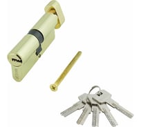 Цилиндр стальной Marlok ЦМВ 60-5К, перфорированный ключ/вертушка, PВзолото 003020