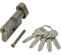 Цилиндр стальной Marlok ЦМВ 60-5К, английский ключ/вертушка, AB бронза 006089