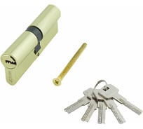 Цилиндр стальной Marlok ЦМ 80(35/45)-5К, перфорированный ключ/ключ, РВ золото 036092