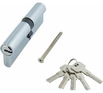 Цилиндр стальной Marlok ЦМ 90(40/50)-5Кперфорированный ключ/ключ СP, хром 036105