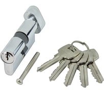 Цилиндр стальной Marlok ЦМВ 60-5К, английский ключ/вертушка, CP хром 025482