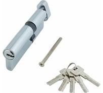 Цилиндр стальной Marlok ЦМВ 90(35В/55)-5К, перфорированный ключ/вертушка, СP хром 036109