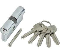 Цилиндр стальной Marlok ЦМ 80(40/40)-5К, английский ключ/ключ, CP хром 019498