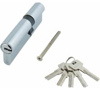 Цилиндр стальной Marlok ЦМ 80(35/45)-5Кперфорированный ключ/ключ СP, хром 036091