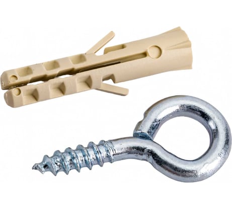 Петля-шуруп ЕВРОПАРТНЕР Zn L12 х d3 x O5 мм 2шт. 13 7647 1