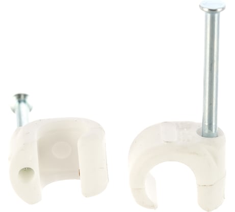 Крепежная скоба ЕВРОПАРТНЕР белая SC 7-10 50шт. 3 0835 1