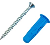 Шуруп ЕВРОПАРТНЕР Zn 4,5х50 в компл. с дюбелем MULTI 8x32 8 шт. MP 406 17