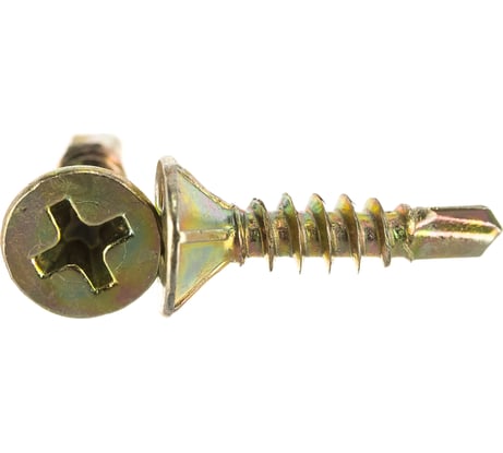 Оконный саморез с буром ЕВРОПАРТНЕР желтый цинк 3,9х16 150шт. 14 3916 7