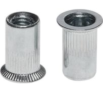 Заклепка резьбовая STARFIX М6, потайной бортик, белый цинк, 6000 шт. в коробе SM-61104-6000