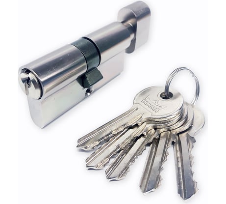 Евроцилиндр Dormakaba с вертушкой CBF-1 90 (55x35В) никель 7332838011471