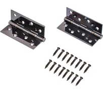 Дверная петля Аллюр 2043 (101x76) 2BB-FHP BN блистер, 2 подш., черн. никель, 2 шт. 13702