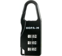 Навесной кодовый замок НОРА-М 603 черный 17079