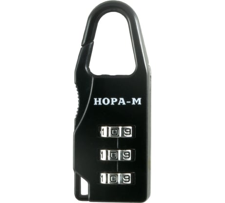 Навесной кодовый замок НОРА-М 603 черный 17079