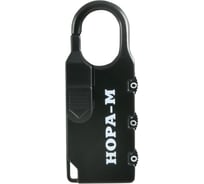 Навесной кодовый замок НОРА-М 605 черный 17078