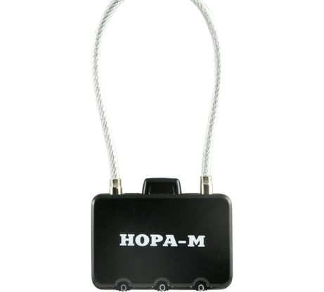 Навесной кодовый замок НОРА-М 609 черный 17086