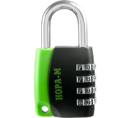 Навесной кодовый замок НОРА-М 618 черный 17077