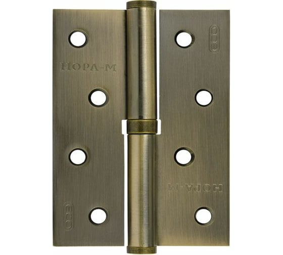 Петля НОРА-М ЕСО 750-4"-FHP-ECO брон.покр. левая 100х70х2,5 15440