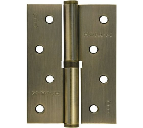 Петля НОРА-М ЕСО 750-4"-FHP-ECO брон.покр. правая 100х70х2,5 15441