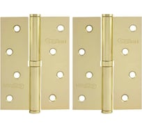 Петля НОРА-М ЕСО 750-4"-FHP-ECO латун.покр. правая 100х70х2,5 15437