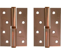 Петля НОРА-М ЕСО 750-4"-FHP-ECO медн.покр. левая 100х70х2,5 15442