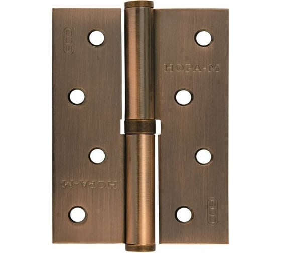 Петля НОРА-М ЕСО 750-4"-FHP-ECO медн.покр. правая 100х70х2,5 15443