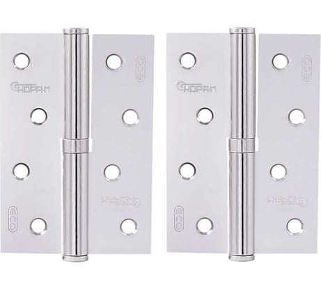 Петля НОРА-М ЕСО 750-4"-FHP-ECO хром.покр. левая 100х70х2,5 15438