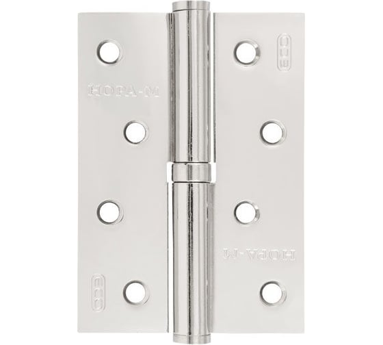 Петля НОРА-М ЕСО 750-4"-FHP-ECO хром.покр. левая 100х70х2,5 15438