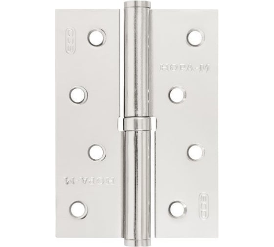 Петля НОРА-М ЕСО 750-4"-FHP-ECO хром.покр. правая 100х70х2,5 15439