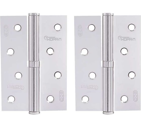 Петля НОРА-М ЕСО 750-4"-FHP-ECO хром.покр. правая 100х70х2,5 15439