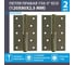 Петля НОРА-М ЕСО 750-5"-FHP-ECO брон.покр. правая 120х80х2,5 15453 2