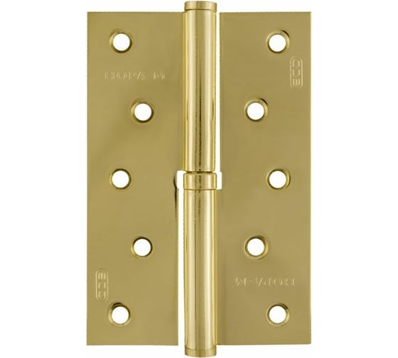 Петля НОРА-М ЕСО 750-5"-FHP-ECO латун.покр. левая 120х80х2,5 15448