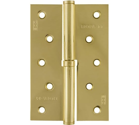 Петля НОРА-М ЕСО 750-5"-FHP-ECO латун.покр. правая 120х80х2,5 15449