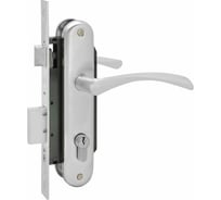 Врезной замок НОРА-М N100-70 Л матовый хром 9248