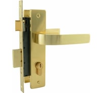 Врезной замок НОРА-М N107-70 Л мат.золото 16394