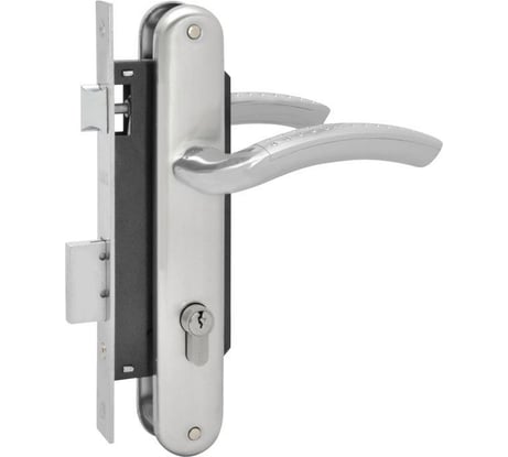 Врезной замок НОРА-М N96-85 К матовый хром 8220